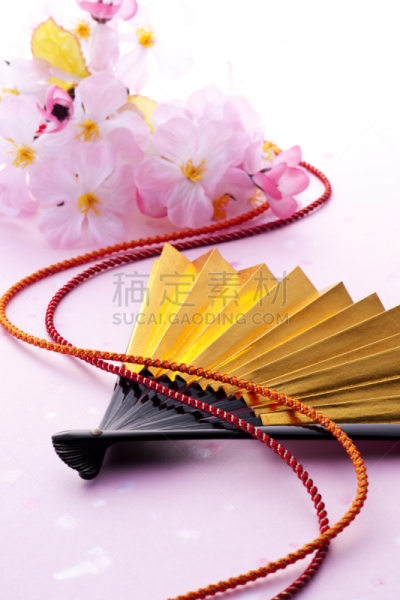 扇子,粉色,穗,垂直画幅,留白,灯心绒裤,无人,金色,花,摄影