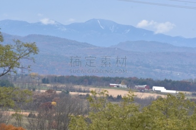 阿迪隆戴克山脉,无人,lake placid town,秋天,图像,户外,水平画幅,美国,八仙湖,纽约州