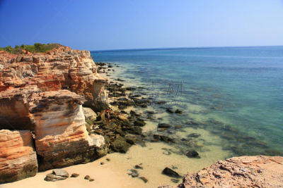 cape leveque,西澳大利亚,自然,半岛,水平画幅,沙子,无人,蓝色,方向,海洋
