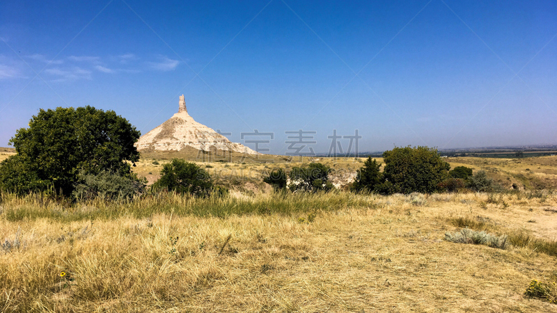 烟囱岩,自然,天空,美国,水平画幅,地形,无人,岩层,户外,美国中西部地区