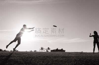 飞盘,乐趣,天空,留白,草,图像,仅成年人,青年人,运动,飞盘游戏