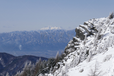 白色,冬天,地球,国内著名景点,寒冷,旅途,安静,美原,长野县,背心