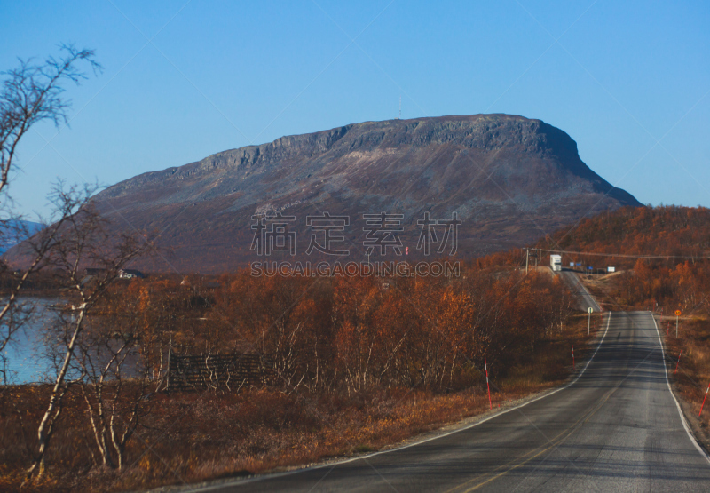 挪威,瑞典,国家公园,山,地形,芬兰,秋天,森林,露营,靠近