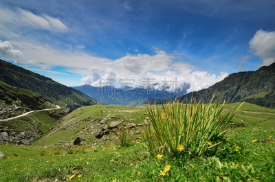 地形,自然美,印度,喜马偕尔邦,美,旅游目的地,水平画幅,绿色,山,西姆拉