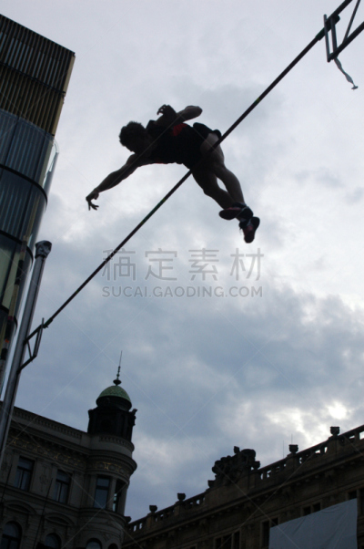 田径运动员,林间空地,体操杠,事件,运动,云,撑杆跳,杆,儿童,户外