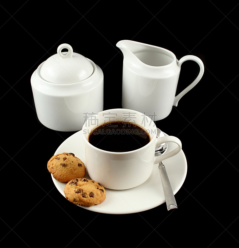 饼干,黑咖啡,垂直画幅,无人,茶碟,浓咖啡,巧克力脆饼,饮料,咖啡,甜食