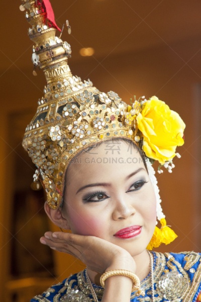 泰国人,舞者,古典风格,四面佛,垂直画幅,女人,旅游目的地,人,异国情调,泰国
