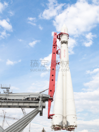 火箭,尤里加加林,太空舱,火箭加速器,导弹,以前的,垂直画幅,天空,人造的,陆用车