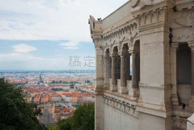 里昂,航拍视角,长方形会堂,留白,旅游目的地,水平画幅,高视角,建筑,无人