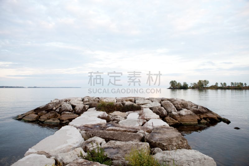 河岸,粗糙的,淡水湾,省立公园,水,公园,水平画幅,石灰石,旅行者,湖