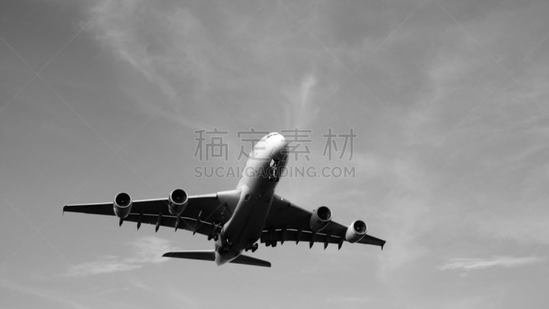 飞机,天空,空中客车a380,水平画幅,云,地形,无人,户外,马来西亚,空中客车a320