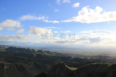 新西兰,电报机,天空,水平画幅,云,山,无人,户外,草,hawkes bay region