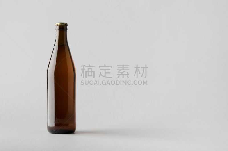 啤酒瓶,轻蔑的,维希,琥珀,褐色,水平画幅,拉格啤酒,玻璃,饮料,干净