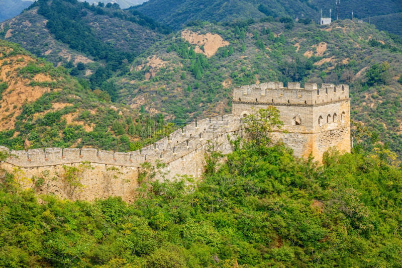 自然美,风景,国际边境,神迹,北京,纪念碑,美,水平画幅,山,墙