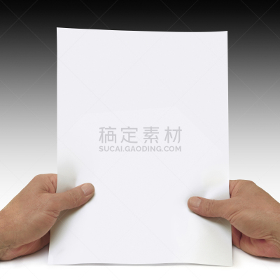 拿着,手,纸,空白的,信函,传真纸,空的,忠告,传媒