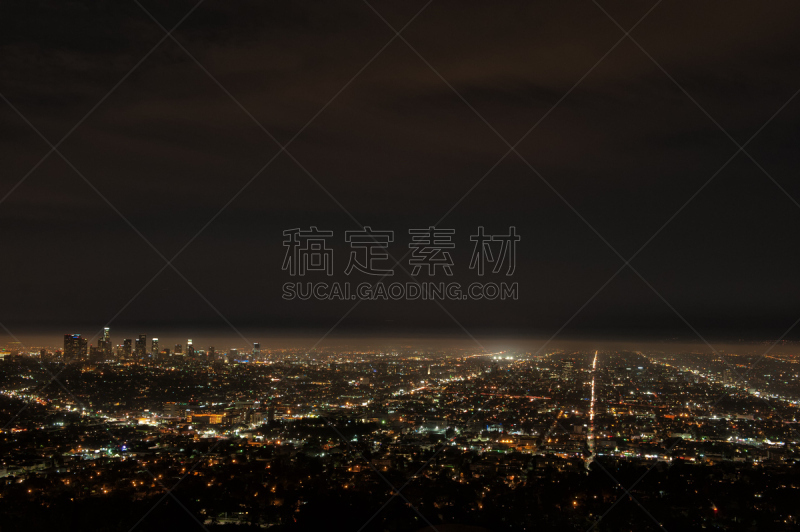 夜晚,洛杉矶,美,水平画幅,洛杉矶县,户外,都市风景,夜生活,国际著名景点,著名景点