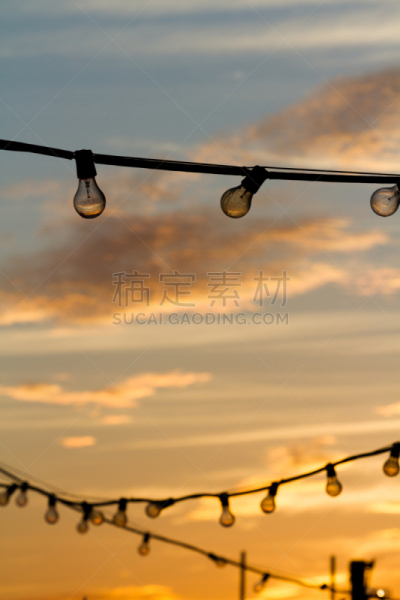 垂直画幅,美国,电灯泡,旅行者,岛,Barrier Islands,南帕诸岛,日落,度假,摄影
