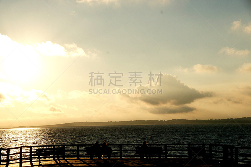 海洋,完美,白昼,寒冷,无可挑剔,浪漫,黄昏,图像,无人,浪漫主义