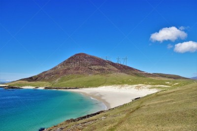 苏格兰,海滩,外赫布里底群岛,harris,无人迹,天空,水平画幅,云,沙子,无人