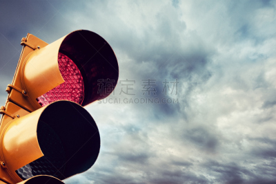 红灯,红绿灯,水平画幅,无人,符号,交通,道路危险标志,特写,停止标志,想法
