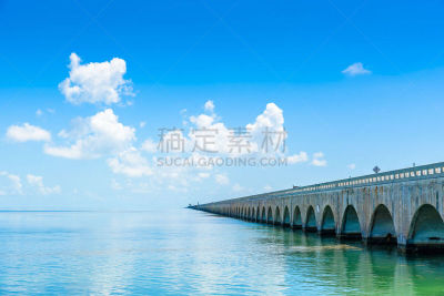 桥,美国,佛罗里达,钥匙,七里桥,跨海公路,长的,基韦斯特,收到