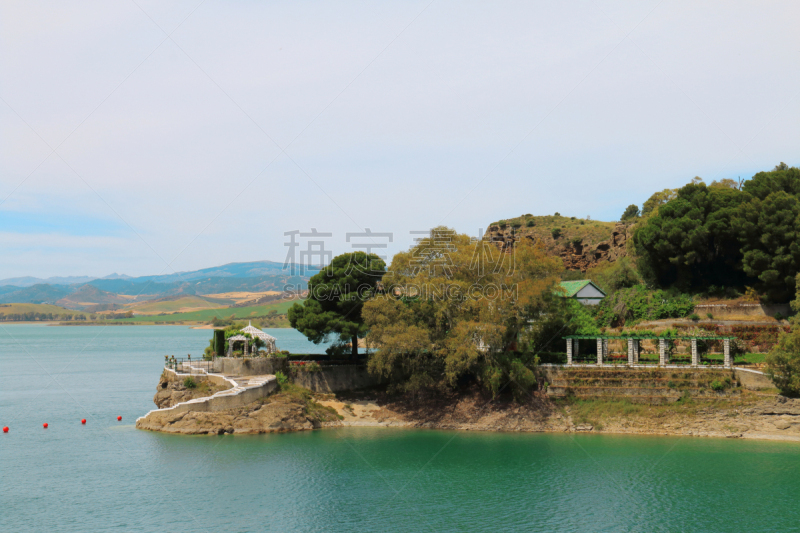 水坝,特拉华,水电站,水力发电,安达卢西亚,水库,水,美,休闲活动,水平画幅