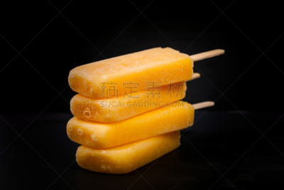 菠萝,水果,冰,冻结的,冰淇淋,水平画幅,无人,香草兰,奶油,果汁