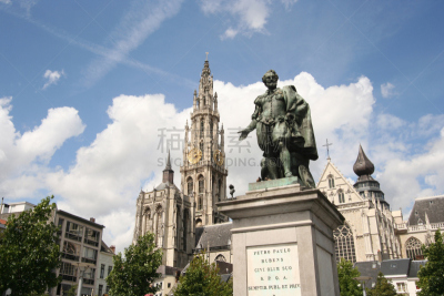 peter paul rubens,安特卫普,天空,水平画幅,无人,欧洲,户外,城市