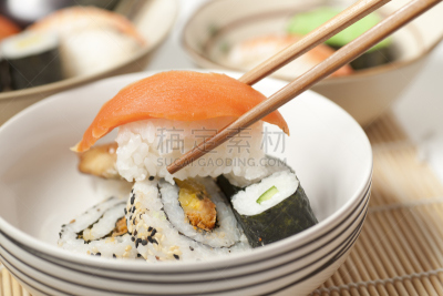 生鱼片,寿司,多样,餐具,日本食品,健康食物,日本,彩色图片,生食,水平画幅