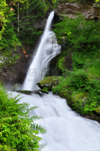 卡瓦来塞镇,瀑布,瓦尔迪飞摩,垂直画幅,水,公园,无人,湿,夏天,户外