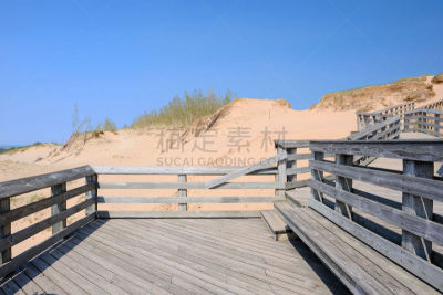 木板路,密歇根,公园,水平画幅,沙子,夏天,户外,湖,草,北美