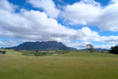 罗兰山,陆地,自然,水平画幅,无人,夏天,草,草地围场,山