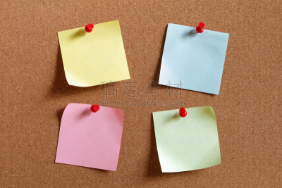 便签,办公室,留白,办公用品,水平画幅,消息,无人,图钉,阴影,组物体
