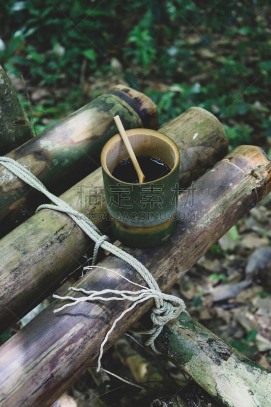 咖啡杯,竹,生物学,饮料,水壶,传统,热,绳子,清新,自然界的状态