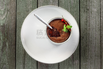 甜食,巧克力慕斯,高视角,奶油,古典式,乡村风格,慕司,甜点心,糖,白色
