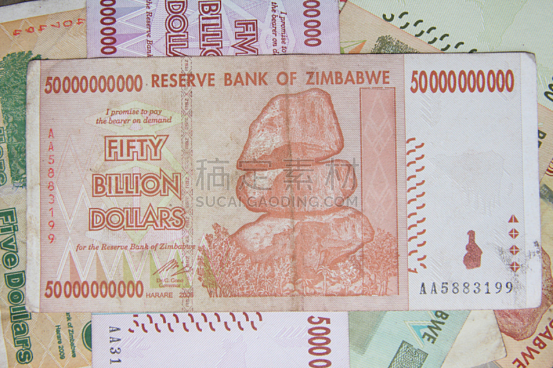 非洲,津巴布韦,数字50,水平画幅,华贵,美元符号,百万富翁,图像,摄影,膨胀