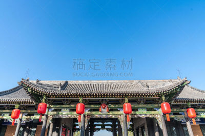 山西省,过时的,传统,灯笼,砖,技能,瓷砖,古代文明,个性,建筑外部