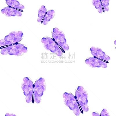 蝴蝶,式样,紫色,白色,美,绘画插图,美人,性格,动物身体部位,夏天