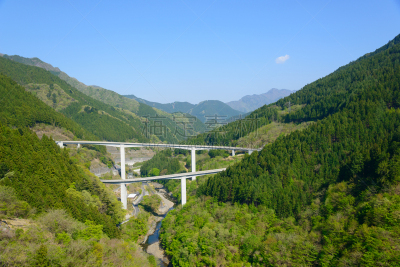 日本,秩父,崎玉县,桥,旅游目的地,水平画幅,无人,公路,户外,桥接环路