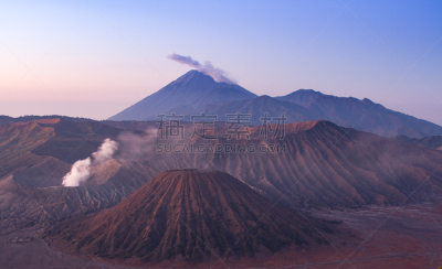 婆罗摩火山,火山,塞梅鲁火山,黎明,泗水,滕格尔火山,bromo-tengger-semeru national park,东爪哇,爪哇,水平画幅