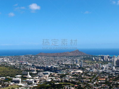 檀香山,瓦胡岛,白昼,尼斯,伦敦城,柯哈拉海滩,金刚石头,威基基,水,天空