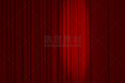 红色,窗帘,水滴,剧院,无人,幕布,光,斑点,概念,纺织品
