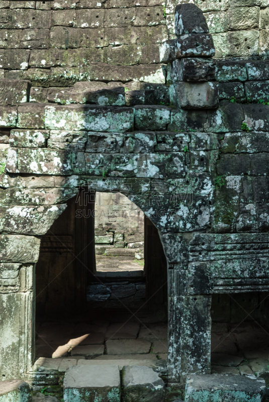 巴扬寺,垂直画幅,纪念碑,古代文明,灵性,纹理效果,柬埔寨,无人,过去,考古学