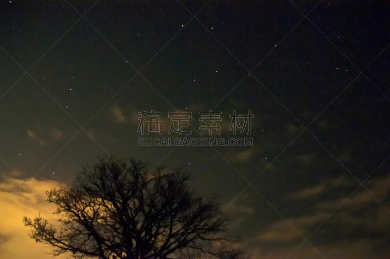 星系,美瑛町,户外,夜晚,背景,自然,图像,留白,水平画幅,无人