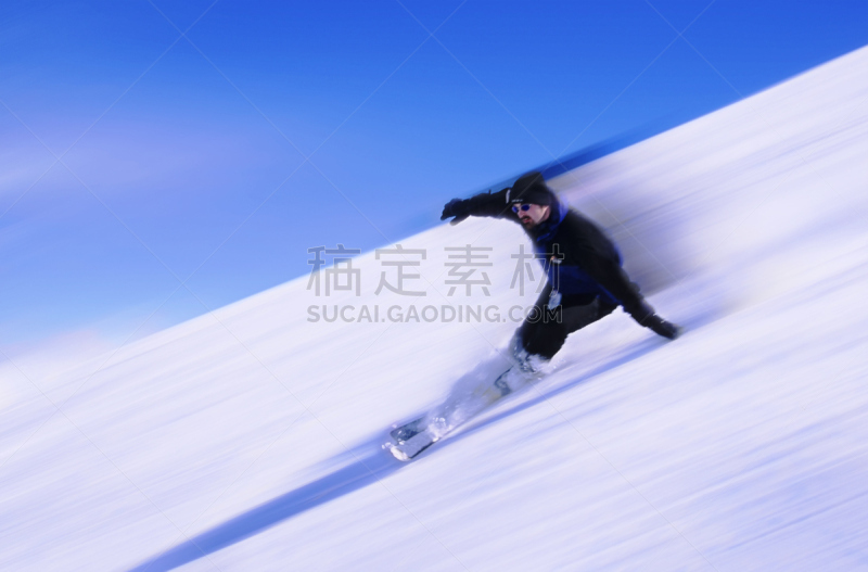 卡佛,运动模糊,水平画幅,山,雪,滑雪坡,户外,高处,运动,彩色图片