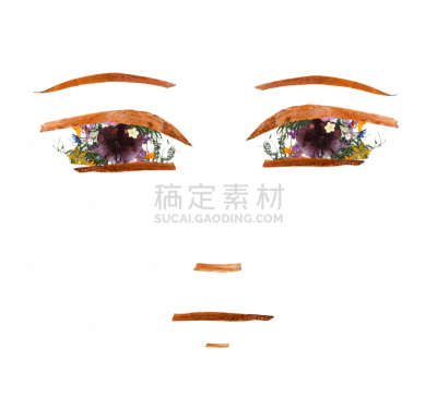 干的,鸢尾,叶子,悲哀,长的,褐色,女孩,迷惑,花,做