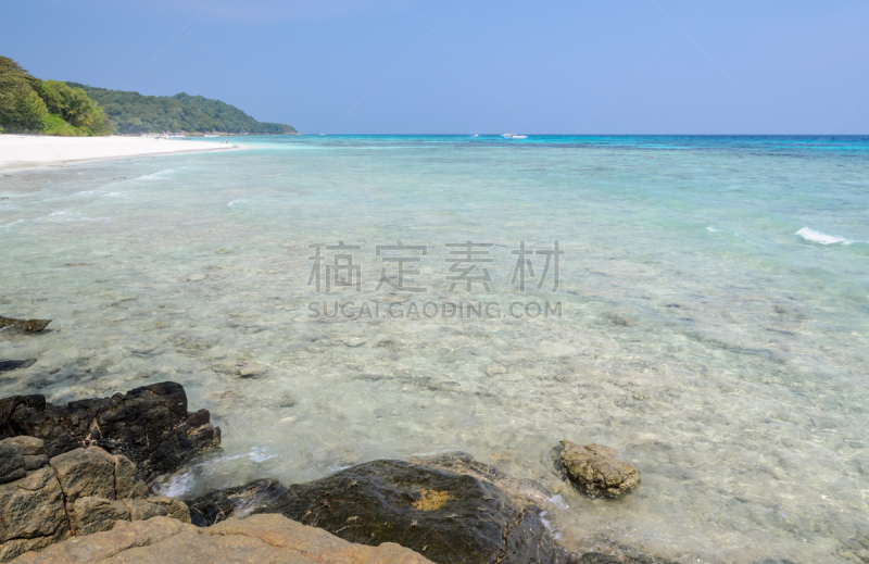 泰国,海滩,岛,风景,柯大寨大队,斯米兰群岛,攀牙府,安达曼海,水,天空