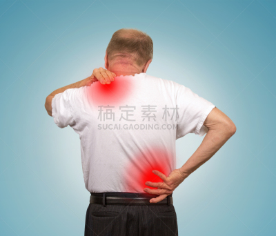 背痛,腰部以下,老年男人,顶部,老人病科,健康保健,药,背面视角,脖子,肩
