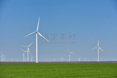 天空,绿色,替代能源,田地,蓝色,农场,清新,未来,风