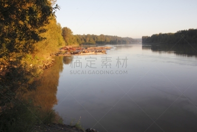 早晨,河流,木材堰,水平画幅,无人,日光,户外,平和,摄影